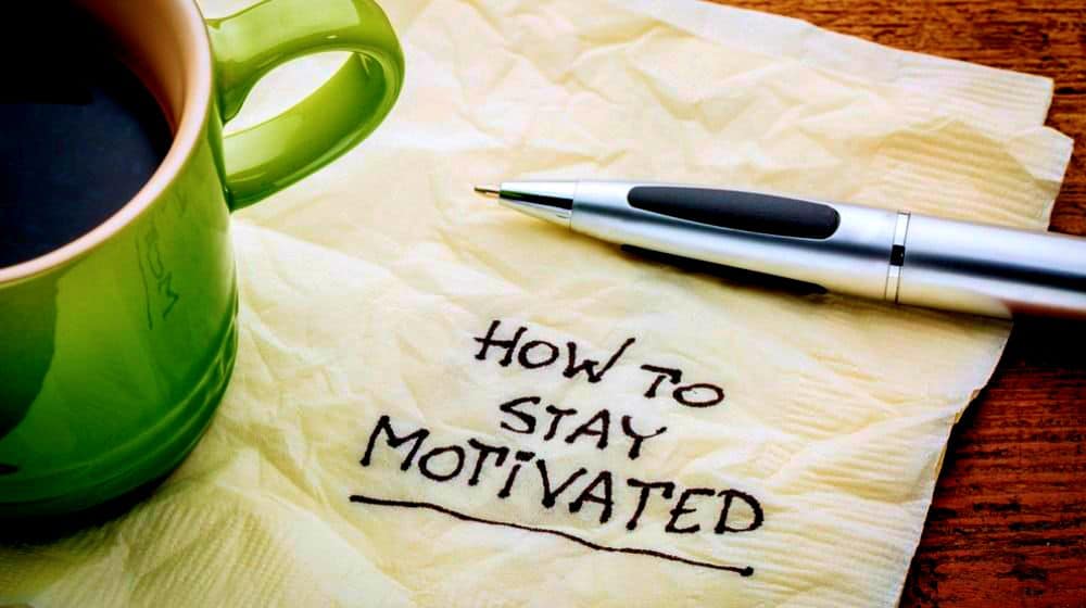 how to stay motivated napkin