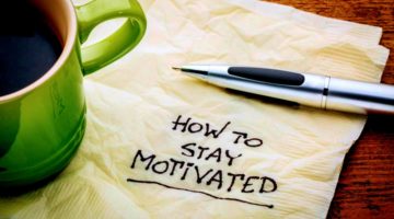 how to stay motivated napkin