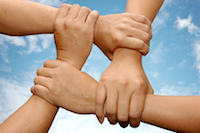 hands making square
