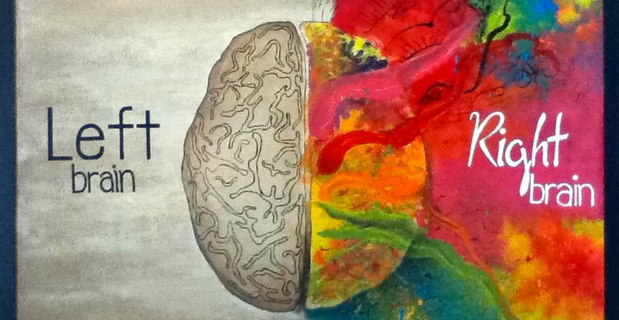 left and right brain artwork