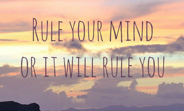 inspirational quote with clouds in background